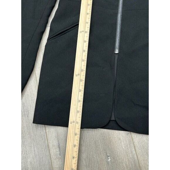 NWT Elie Tahari Womens Zip Front Blazer Jacket Long Sleeve Career Black Size 0 - Picture 10 of 10